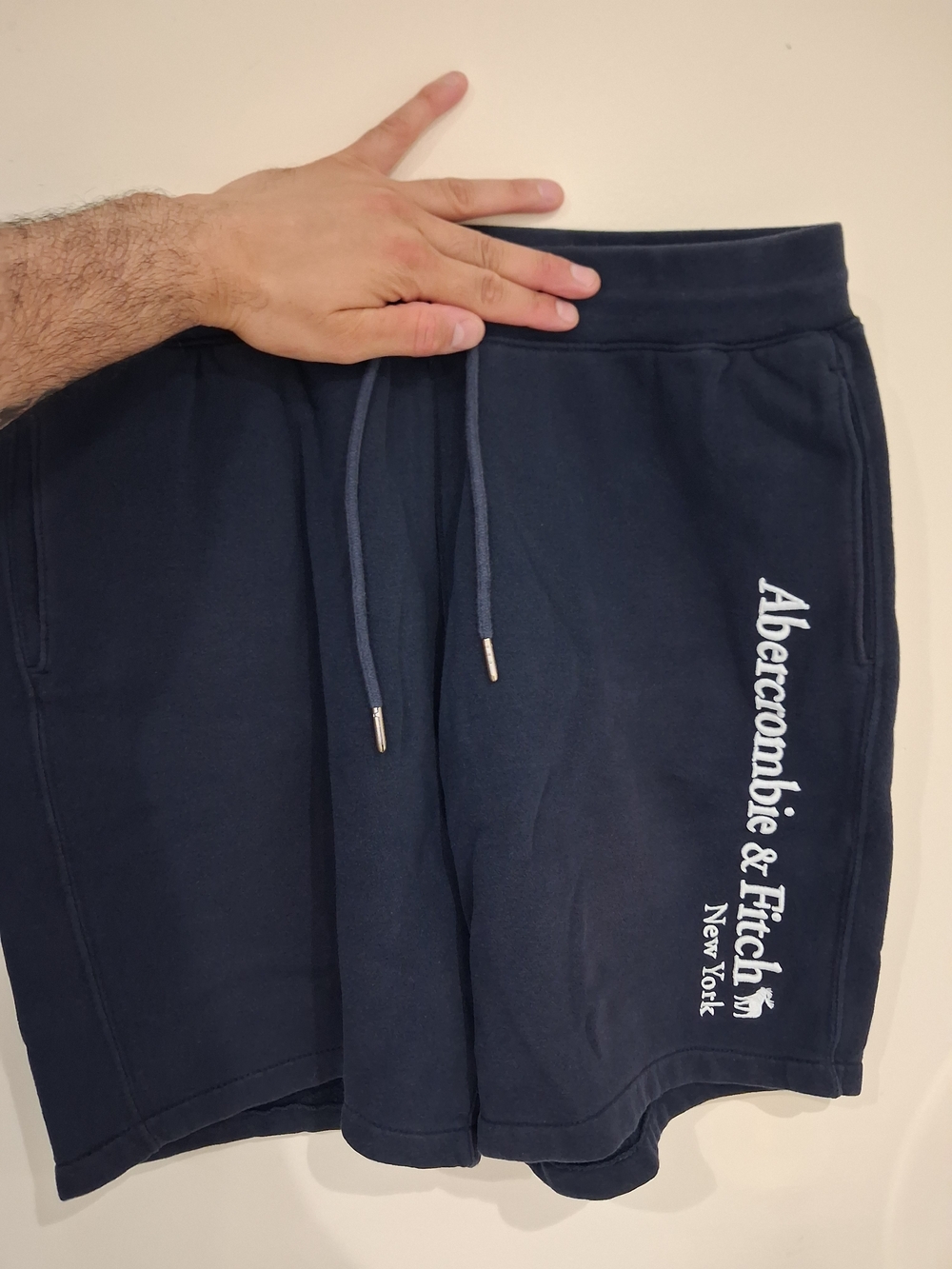 Abercrombie & Fitch Navy Athletic Drawstring Shorts